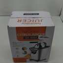 Healnitor 150W Electric Citrus Juicer Squeezer with 2 Cones, Stainless Steel Quiet Orange Juice Extractor Machines for Lime Grapefruit Lemon, Detachable Design