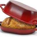 Enameled Cast Iron Oval Dutch Oven for Bread Baking12"x8" Bread Pot with LidIdeal for Sourdough, Artisan Loaves & Family Meals5 Qt