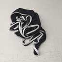 Lilosy Sexy Tie Criss Cross Plunge One Piece Thong Swimsuit High Cut Brazilian Bathing Suit Lace Up Neck Backless Waisted Low Leg Rise Cheeky Bikini Women Back Monokini Black White Large