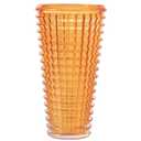 MCMCNCUIU Large Crystal Vase for Flowers, Amber Cylinder Vase, Large Glass Vases, Modern Decorative Vases for Living Room, Bedroom, Kitchen, Dining Table, Mantle, Wedding, Heavy Duty, 11 Inch