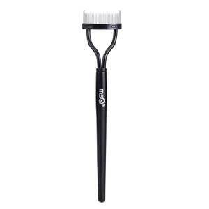 Eyelash Comb MSQ Eyelash Separator Tool Arc Designed Lash Brush Separator With Cover Lash Comb for Eye Makeup Brush Mascara Clump Remover Black (1PCS)