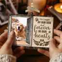 2 x Dog Photo Frame Memorial Ornaments, Personalized Ornaments for Pet Loss Sympathy Gift, Memorial Picture Frame Ornament for Hanging Decor, Loss of Dog Customized Gifts
