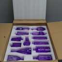 Glass Bud Vase Set of 15,Small Glass Vases for Flowers,Vintage Bulk Purple Mini Glass Vases for Centerpieces,Rustic Wedding,Decoration,Floral Arrangement