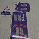 Money box for cash gift birthday comes with 50pcs clear bags with pull-out birthday money box money gift ideas for kids and adults (Cake)