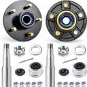 Pregreased 5 on 4.5'' Hub and #84 Spindle Kits for 3500lbs Trailer