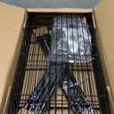 DUMOS 4-Tier Metal Storage Shelves, Shelving Unit, Storage Rack, 23.3" W