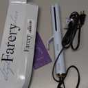 Farery Chill Set Soft-Air Curling Iron: Gentle Soft Air for Quick Styling & Long-Lasting Curls, Lock in Style with Cooling Air Vents, 2-in-1 Hair Straightener & Curler with Upgraded Long Barrel, Blue