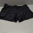 Aleumdr Womens 3" Waistband Swimsuit Bottom Boy Shorts Swimming Panty (Black, XXL)