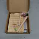 KyoukiBird Perch Platform Bird Toys with Bird Mirror Climbing Ladder Swing, Parakeet Cage Accessories - for Cockatiels, Lovebirds, Budgies,Pacific Parrotlets,Finch,Canaries - Wooden Play Gym