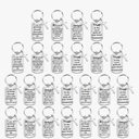 Maitys 24 Pcs Christian Keychains Bulk Gifts Faith Inspirational Bible Verse Keychain with Charm Christian Gifts
