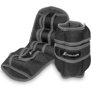 ProsourceFit Ankle/Wrist and (Adj 10 lb/One Size, Grey Adj Weight 10lb)