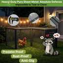 A Anleolife Chicken Tunnel, 23.6 inch Wide Heavy Duty Metal Chicken Coop, Predator Proof Modular Extension Chicken Run for Outside Poultry Coop as Hens, Rabbits, Ducks and Small Pets