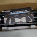 Heavy Duty Telescopic Car Clothes Hanger Bar - Adjustable 30''-66'' Garment Rack Travel Closet Hanging Rod for Vehicle Truck SUV RVs Extendable Metal Pole for Automobile Clothing Organizers & Storage