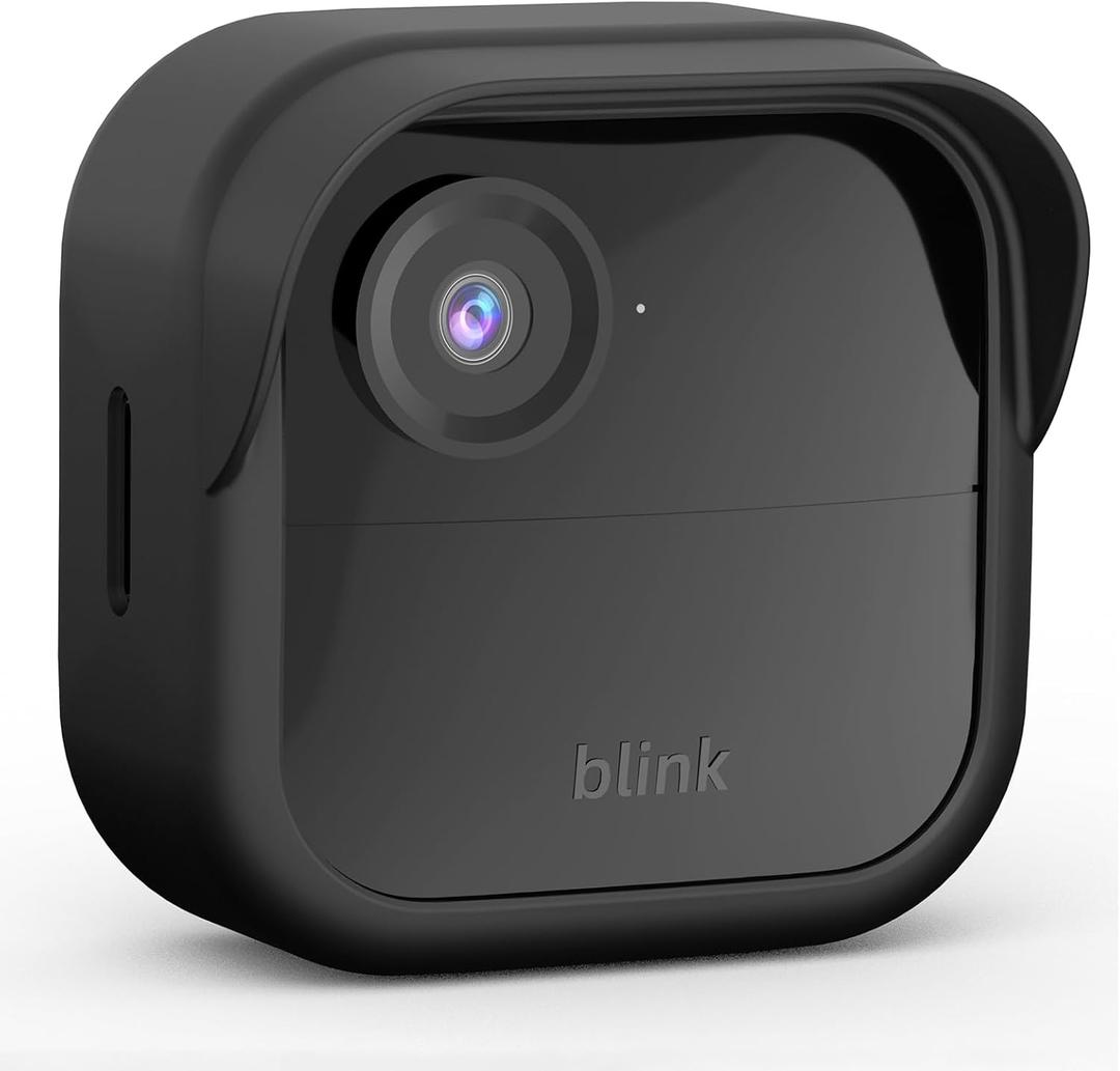 Silicone Skin Case/Cover for Blink Outdoor 4 (4th Gen) - Weatherproof Silicone Case with Brim for Full Camera Protection, Blink Outdoor 4 Smart Security Camera Accessories (Black, 1 Pack)