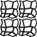 Walk Path Maker, Pathmate Stone Mold Paving Pavement Concrete Molds Stepping Stone Paver Walk Way Cement Molds for Patio, Lawn & Garden(8Packs 13 x 13 x 1.4 inch)