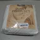 Nestl Off White Duvet Cover King Size - Soft Double Brushed King Duvet Cover Set, 3 Piece, with Zipper Closure, 1 Duvet Cover 104x90 inches and 2 Pillow Shams
