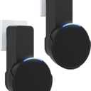 Maxonar Wall Mount, (2 Packs) Ech0 P0p Wall Mount Speaker Holder No Screws No Drill Needed Cable Hidden Storage Compatible with Google Nest, Ech0 P0p- Black