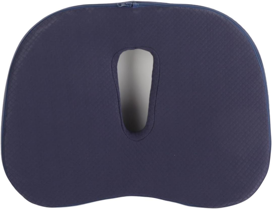 Memory Foam Seat Cushion, Office Chair Cushions, Non Slip Ergonomic Car Seat Cushion, Breathable Oval Hollow Orthopedic Hemorrhoid Pillow Cushion for Wheelchair, Driving