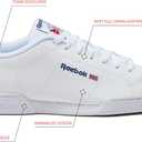 Reebok NPC II Sneakers for Men, Casual Tennis Mens Shoes, White/White, 12