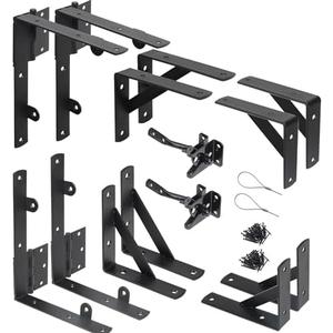 Amazon.com: WEKIS 2 Sets Anti Sag Gate Kit Heavy Duty No Sag Kit Gate Corner Brace Bracket for Wooden Fence Gate with Self-Locking Gate Latch : Tools & Home Improvement