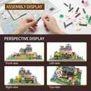 JXRLMB Japanese Micro Building Blocks Sets for Adults 10080 PCS Japan Himeji Castle with Cherry Blossoms Model Kit Big Architecture Landmarks Collection Kit
