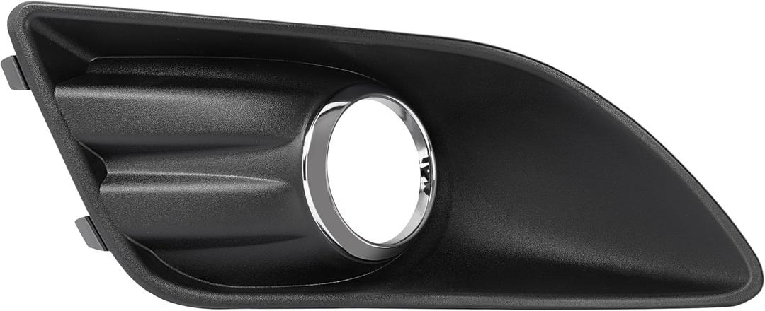 ALMULOO Right Fog Light Bezel Compatible with 2013-2018 Ford C-Max Replacement for DM5Z17B814A FO1039126 Fog Lamp Cover Trim Plastic(PP+ABS) Chrome Black+Silvery Right Side