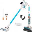 Genius Invictus X7 Facelift Cordless Wet and Dry Vacuum Cleaner, HEPA Filter, LED Light, Combination Brush, Bagless Handheld Vacuum Cleaner for Carpets, Pet Hair Up to 60 Minutes, 20 Pieces