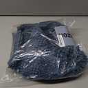 Turquoize Luxury Chenille Bath Rug for Bathroom Rugs Extra Absorbent Bath Mat Non Slip Microfiber Shower Rugs for Bathroom Microfiber Shaggy Carpet Rug Size, 20"x 32", Blue Indigo