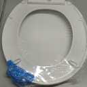 KOHLER 20111-0 Brevia, Slow Close Toilet Seat, Round Toilet Seat, Grip-Tight Bumpers Quick-Attach Hardware, White