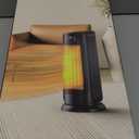 1500W Portable Electric Space Heater, Fast Heating Ceramic Heaters for Indoor Use with Thermostat, 4 Modes,60 Oscillating,24H timer, Quiet and Safe Heating for Office Desk Bedroom Livingroom, Black