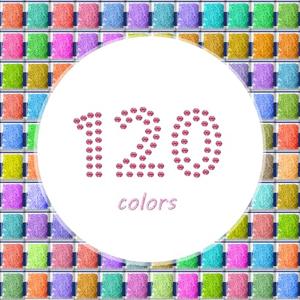 ZORETCO 60000 Pcs 120 Colors Diamond Art Painting Beads, 5D Diamond Painting Accessories, Round Diamond Painting Drills Diamonds Flat Bottom Rhinestones for Bead Art Gem Art Craft