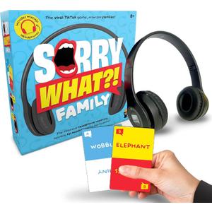 Lucky Egg Sorry What Hilarious Bad-Lip Reading Party Games for Adults Based on The Headphone Challenge TikTok Trend (Family Edition (Age 8+))
