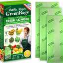 Debbie Meyer GreenBags, 40-Pack (16M, 16L, 8XL), Reusable Food Storage Bags