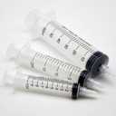 2 x 60mL Luer Lock Syringes Without Needle, Syringe for Liquid, Syringe for Science Labs, Feeding, Liquid Measurement, Pack of 4