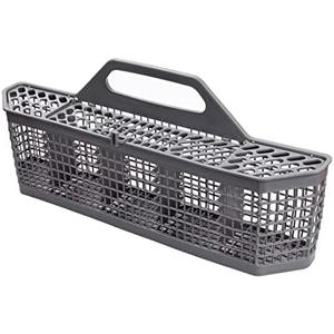 Universal Dishwasher Cutlery Basket Replacement WD28X10128 Dishwasher Utensil Silverware Basket, Compatible with Part No. AH959351, EA959351, PS959351, WD28X10127, WD28X10132