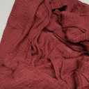 Keketoarrange Burgundy Table Runner Valentines Decor Red Cheesecloth Gauze 120 Inch 10 FT Rustic Boho Cheese Cloth Runner for Wedding Baby Bridal Shower Party Long Sheer Spring Home Decorations