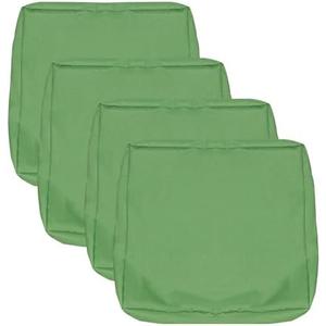 youngseahome Patio Seat Cushion Covers,Washable Slip Covers Replacement,Waterproof Outdoor Furniture Chair Cushion Pillow Seat Cover for Couch,Garden,Sofa,Olive Green,22"×22"×4"(4 Covers Only)