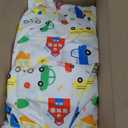 Little Sleepy Head Youth Pillow with Pillowcase 16x22, Soft Jumbo Toddler Pillows, Hypoallergenic Pillow Case - Best Kids Pillows for Sleeping, Perfect Kids Travel Pillows (Trucks 'N Cars)