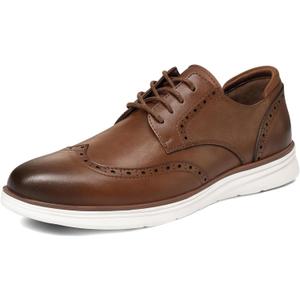 Men's Dress Sneakers Lightweight Casual Business Wingtip Oxford Shoes, Size US 8