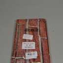 Chuangdi Brick Stone Wall Stone Wall Scene Setter Brick Sheet Wallpaper Curtains Door Removable Tablecloth Photo for Halloween Christmas Party and Home Decor(Retro Red,6 Pcs)