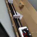 KAMANINA 1 Inch Double Curtain Rods for Windows 72 to 144 Inches (6-12 Feet), Black Heavy Duty Double Curtain Rod, Telescoping Drapery Rod with Netted Texture Finials