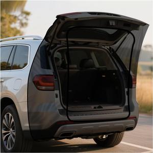 Car Camping Tailgate Mesh Screen, Breathable Vehicle Net Tent for Tailgates with U-Shaped Zipper, Auto Rear Shades Protection Accessories, Universal for SUV, Mini Van, MVP