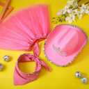 SATINIOR Cowboy Outfit Hat for Women Bandana Skirt for Western Party Halloween Adult Costume (Child, Crown)