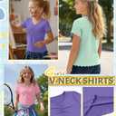 LessonZoo 3 Pack Girls Short Sleeve Tops, 3-Color Set, 11-12 Years