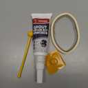 2 Pack White Grout Sealer - Filler Tube, Fast Drying Grout Pen Paint, Repair Kit for Bathroom, Shower, Kitchen, Floor Tile Joints