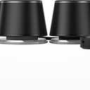 Amazon Basics Bluetooth Computer Speakers with USB 3.0 and Blue Lighting