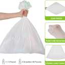 ValueGuard Large Trash Bag 13 Gallon Tall Drawstring 100% Post-Consumer Recycled Garbage Bag Waste Bag for Kitchen Office 0.8 Mil (300 Count)