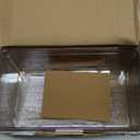 Puricon 2 Pack Pantry Organization and Storage Bins for Kitchen Fridge Countertop Cabinet, Stackable Clear Plastic Storage Racks with Removable Dividers, 5 Compartments for Snacks Packets Spices