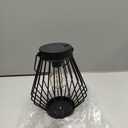 Solar Lanterns Outdoor Waterproof, 2 Pack Metal Decorative Hanging Lantern Lights with Warm White LED Bulb, Solar Powered Patio, Yard & Garden Decor, Ideal for Housewarming & Christmas Gifts