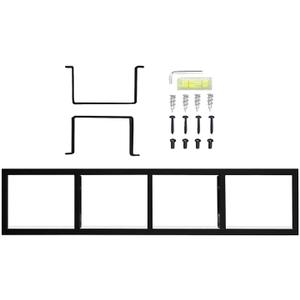 Generic Iron CD DVD Rack, Black, 86.8cmx15.7cm, Home Entertainment, Offices, Libraries